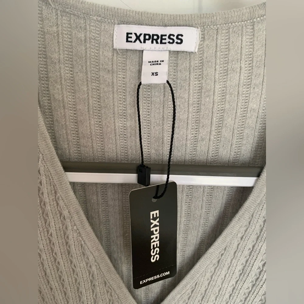 Express Gray Sweater NEW! - Picture 2 of 6